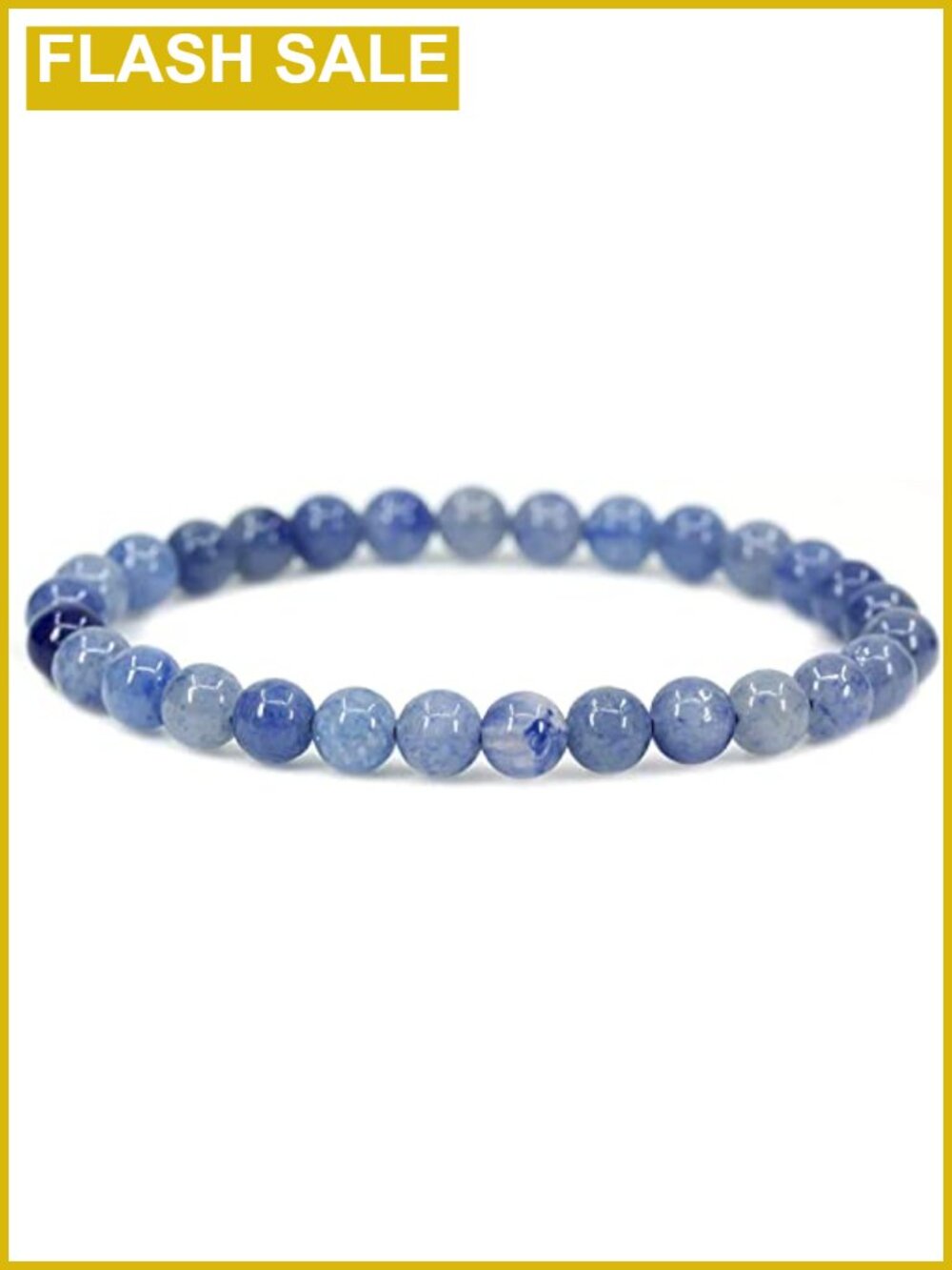 6mm Round Bead Stretch Bracelet Polished Gemstone Beaded Jewelry Gift